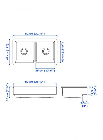 Sink Bowl White