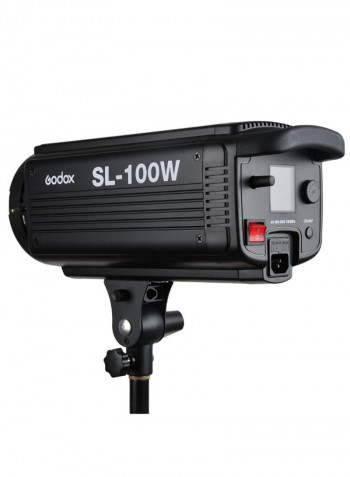 SL-100W 2400LUX Studio LED Continuous Video Light Black