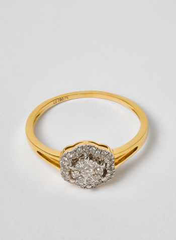 18 Karat Gold Sparkle Dazzle Ring