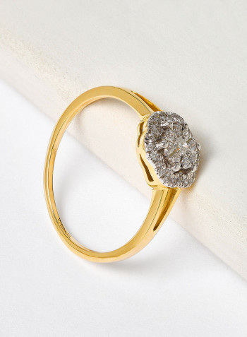 18 Karat Gold Sparkle Dazzle Ring