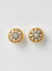 18 Karat Gold Sparkle Earrings