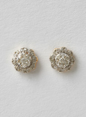 18 Karat Gold Sparkle Earrings