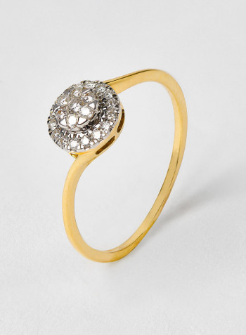 18 Karat Gold Sparkle Ring