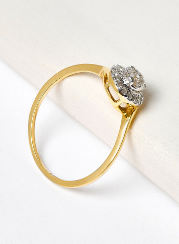 18 Karat Gold Sparkle Ring
