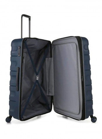 3-Piece Juno II 4-Wheel Luggage Trolley Set Navy