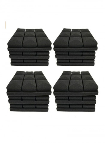 40-Pieces Of Sound Absorbing Foam Board For Recording Studio