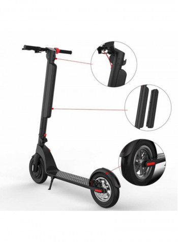 Two 10 Inch Wheels Foldable Electric Smart Scooter Bike With Removable Battery 108.3x118.6x42cm