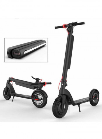 Two 10 Inch Wheels Foldable Electric Smart Scooter Bike With Removable Battery 108.3x118.6x42cm