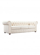 3-Seater Chester Hill Sectional Sofa Beige 94x200x83centimeter