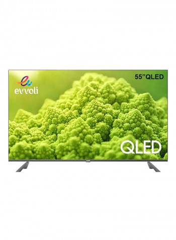 55 Inch QLED Android Smart TV With Coffee Maker 55EV250QA + EVKA-CO10MB Black/Silver