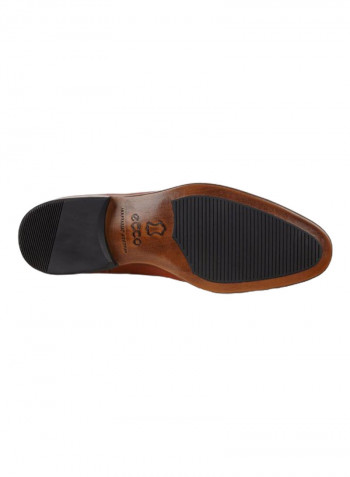 Vitrus Mondial Cap-Toe Derby Lace-Up Shoes Brown