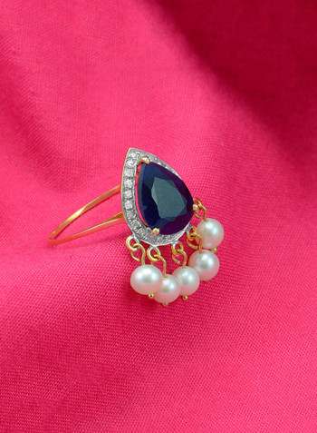 18 Karat Gold Diamonds Royal Indian Sapphire Ring