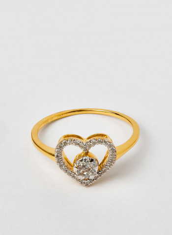 Pure Sparkle Heart Ring