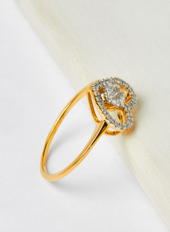 Pure Sparkle Heart Ring