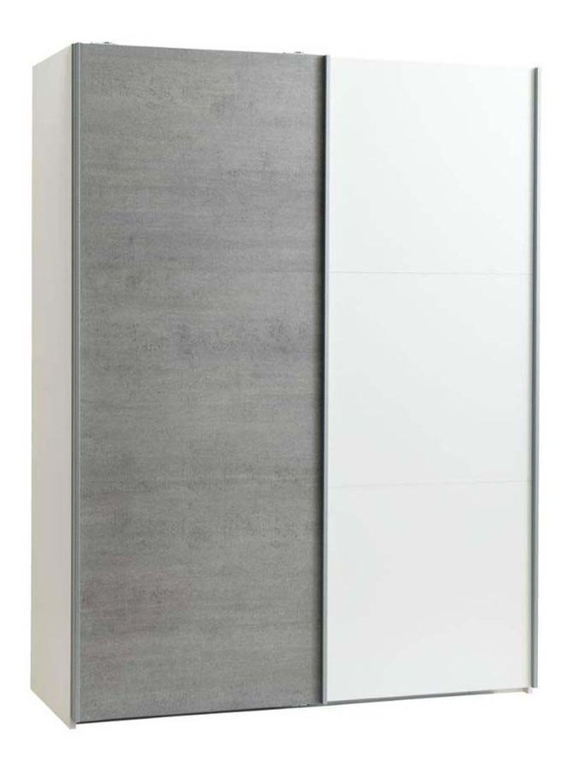 Tarp Wardrobe White/Concrete 151x201centimeter