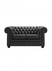 2-Seater Ingles Sofa Set Black