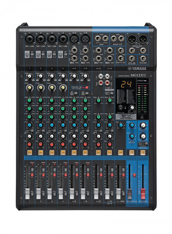 12-Input Digital Mixing Console MG12XU Black