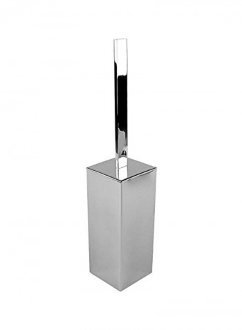 Chrome Finish Toilet Brush silver 4.4x3.1x15.9inch