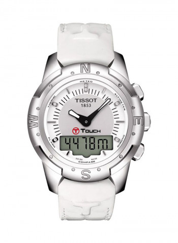 Women's Leather Analog Wrist Watch T047.220.46.086.00