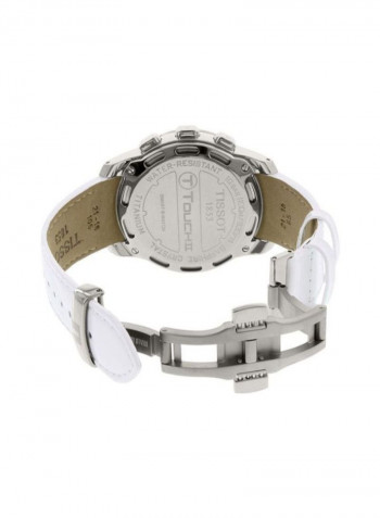 Women's Leather Analog Wrist Watch T047.220.46.086.00