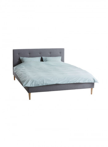 Millinge Bed Frame Grey 218x101x196centimeter