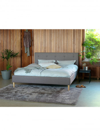 Millinge Bed Frame Grey 218x101x196centimeter
