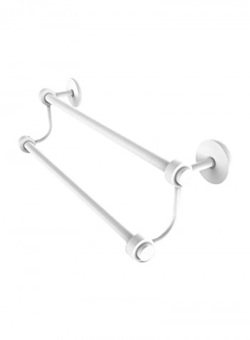 Double Towel Bar White 36inch
