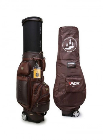 Retractable Golf Ball Bag With Pulley And Rain Cover 126x23x43cm