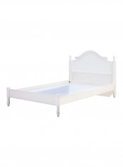 Clovis Queen Bed White 150 x 200cm