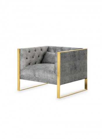 New Ethan Single-Seater Sofa Grey 80 x 82 x 73cm