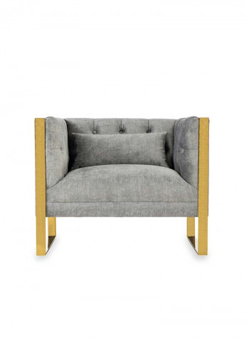 New Ethan Single-Seater Sofa Grey 80 x 82 x 73cm