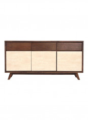 Zenith Side Board Cream/Brown 160x80x45centimeter