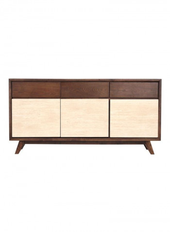 Zenith Side Board Cream/Brown 160x80x45centimeter