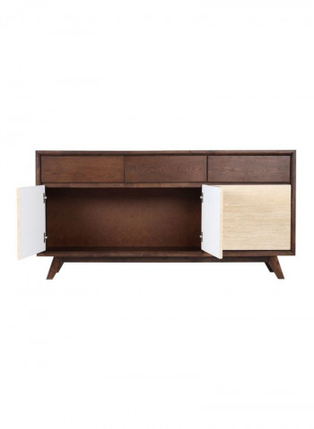 Zenith Side Board Cream/Brown 160x80x45centimeter