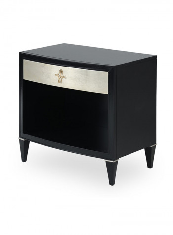 Donna Nightstand Black/Gold 68x45x68cm