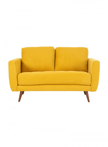 2-Seater Liverpool Sofa Yellow/Brown 145x92x70cm