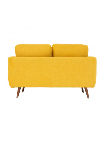 2-Seater Liverpool Sofa Yellow/Brown 145x92x70cm