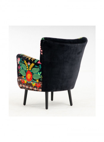 Soft Britney Armchair Black/Pink/Green 77x76x83centimeter