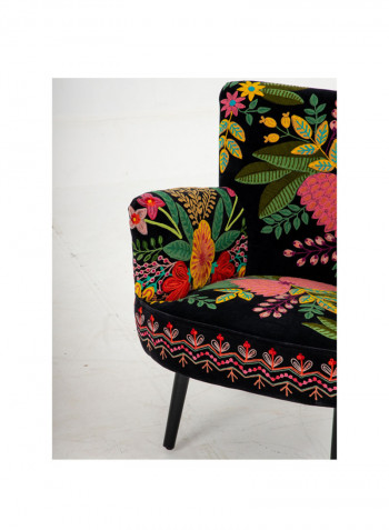 Soft Britney Armchair Black/Pink/Green 77x76x83centimeter