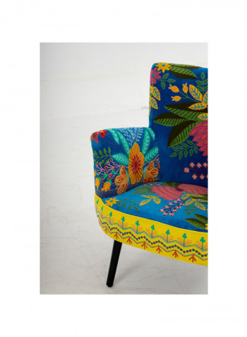 Soft Juviane Armchair Blue/Green/Yellow 77x76x83centimeter