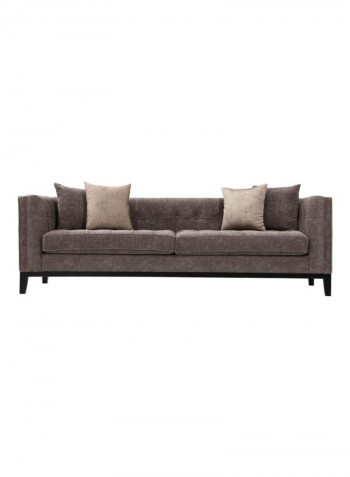 July 3-Seater Sofa Brown 240x76x85cm