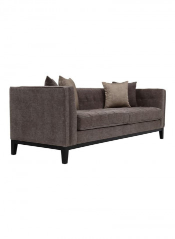 July 3-Seater Sofa Brown 240x76x85cm