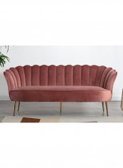 Petal 3-Seater Sofa Pink 79x192cm