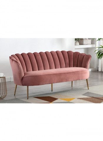 Petal 3-Seater Sofa Pink 79x192cm