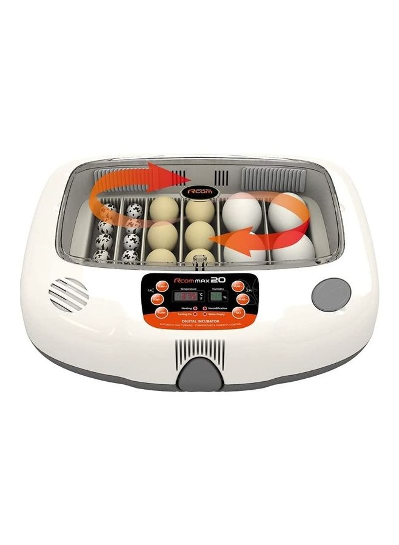 Max 20 Automatic Egg Incubator White