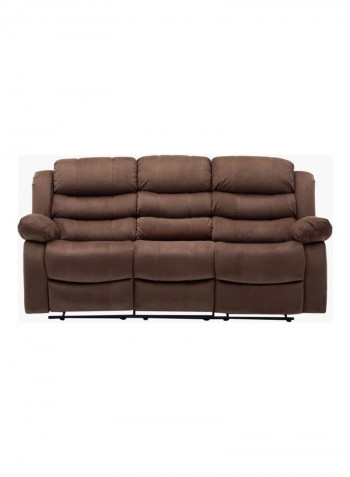 Allecia 3-Seater Recliner Sofa Brown