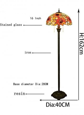 Sun Flower Bronze Floor Lamp US Plug Multicolour