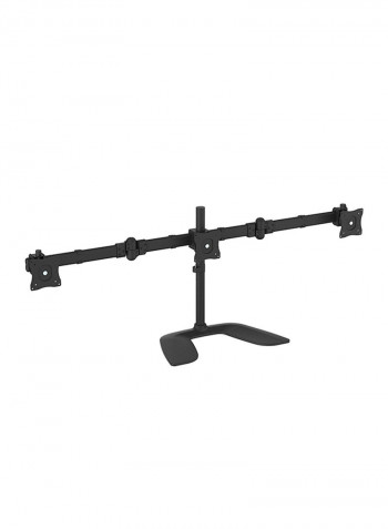 Triple Monitor Arm Stand Mount Black