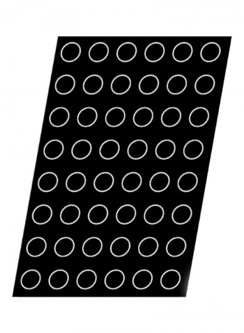 48-Cavities Bakeware Mould Black/White 42x21millimeter