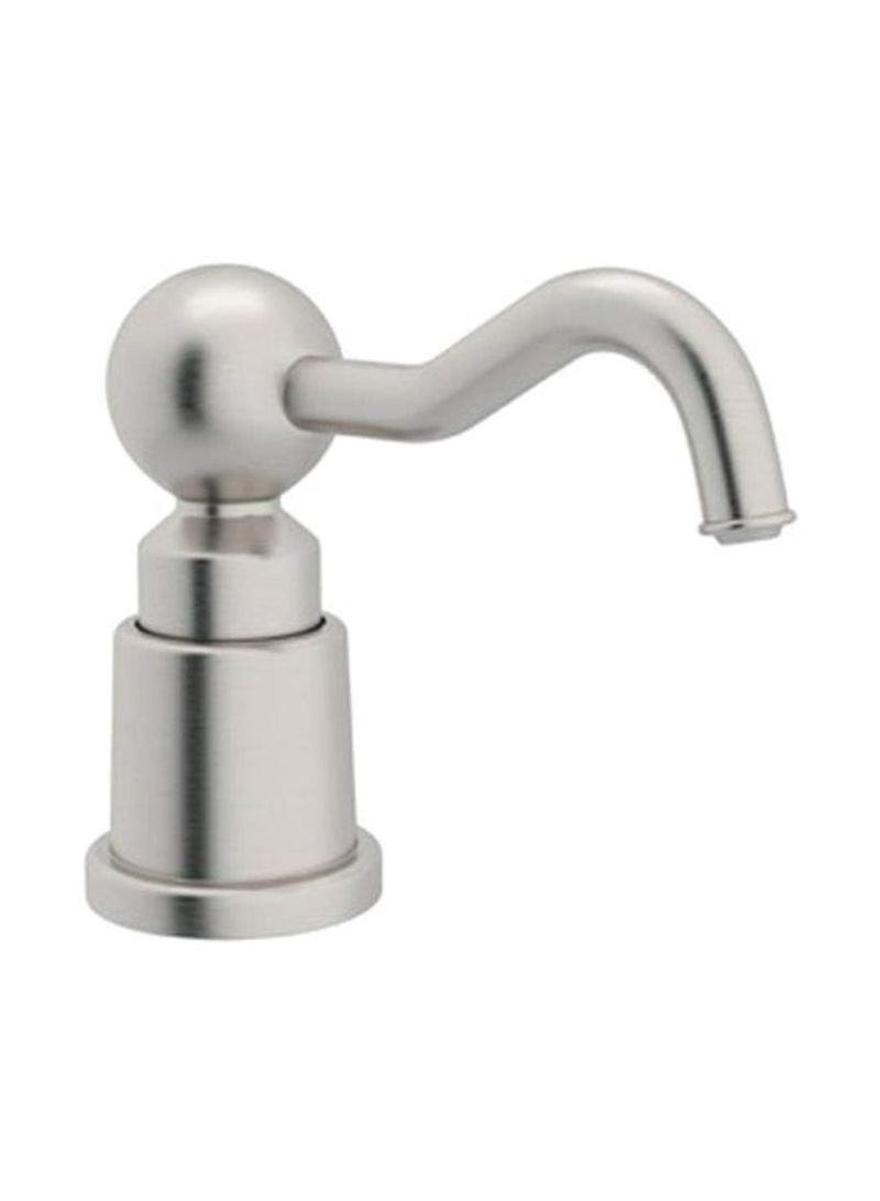 Deck-Mounted Soap Dispenser Silver 3.8x3.8x1.6inch